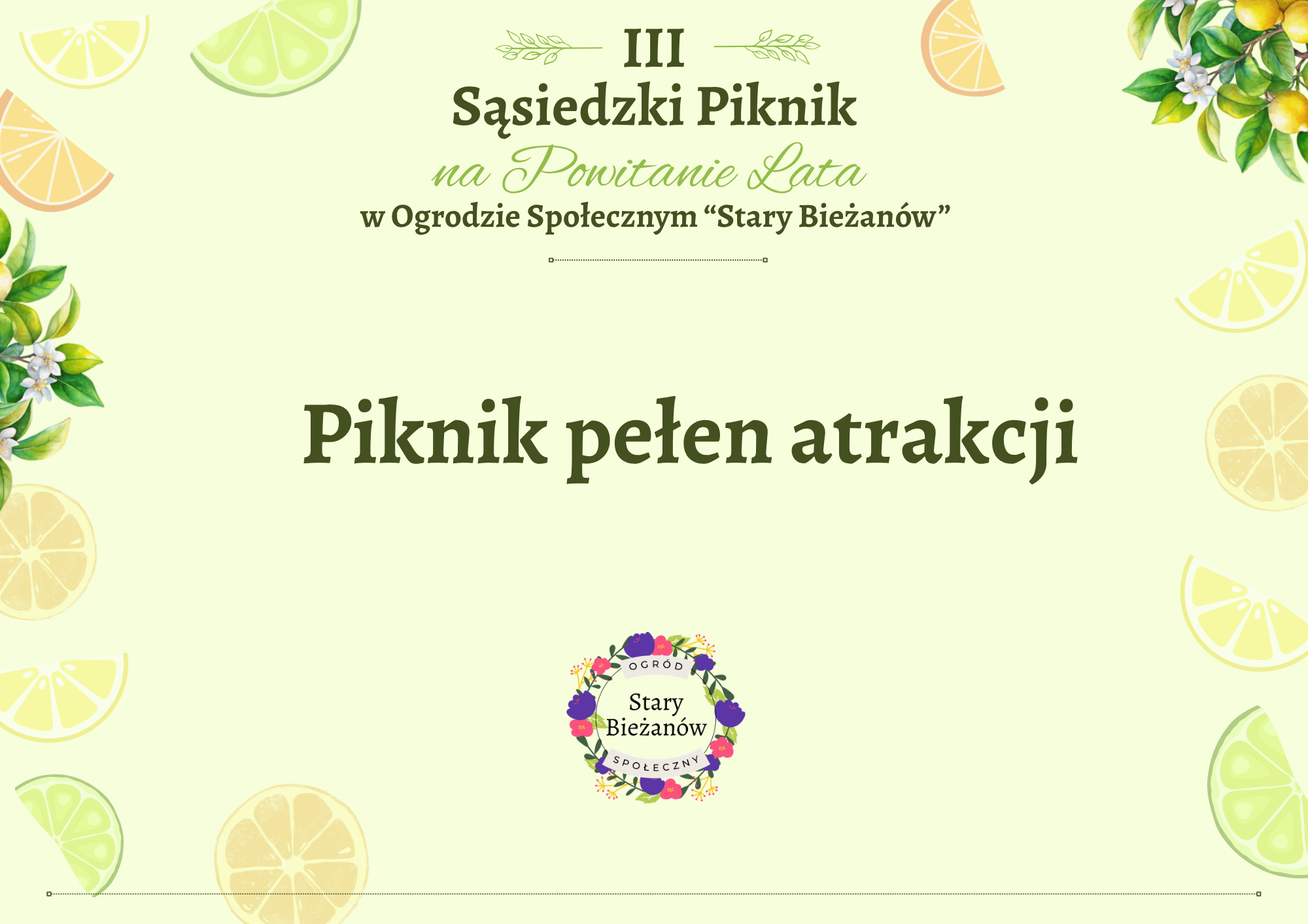 Gra terenowa podczas III Sąsiedzkiego Pikniku w Ogrodzie Społecznym Stary Bieżanów